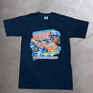 Vintage 1997 Dale Earnhardt Wheaties 7 Time Champion Shirt NASCAR Black S